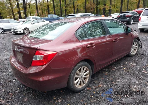 2012 Honda Civic Ex z USA, uszkodzony, nr VIN 2HGFB2F81CH509139